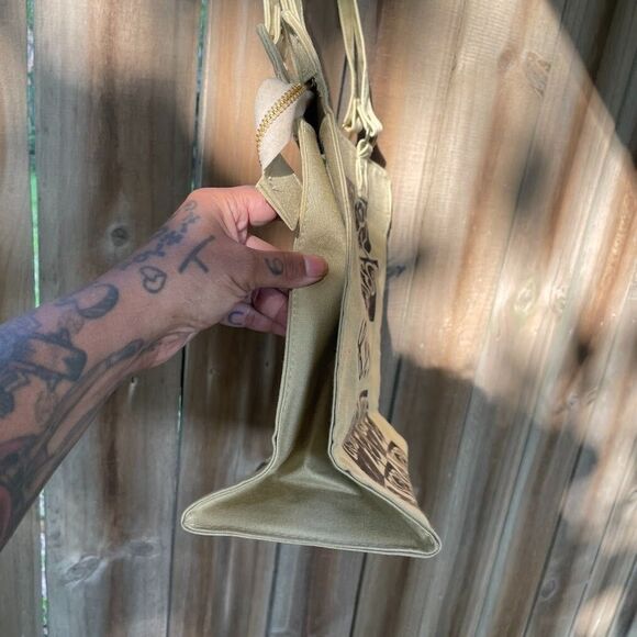 Vintage 60s E O BRODY Co Glass TOTE BAG Overnighter - Picture 7 of 8